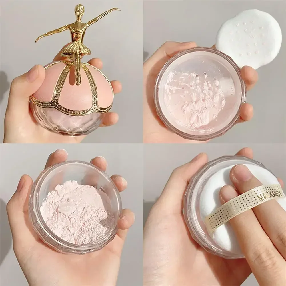 Air Sensitive Ballet Makeup Loose Setting Powder ฐานยาวนาน Face Control Shimmer Matte Foundation Full Coverage เครื่องสําอาง
