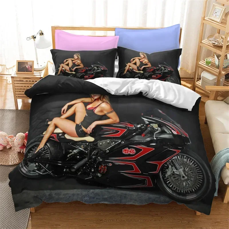 

3D Print Car Sexy Buttocks Girl Bedding Set Single Twin Double Queen King Cal King Size Bed Linen Set