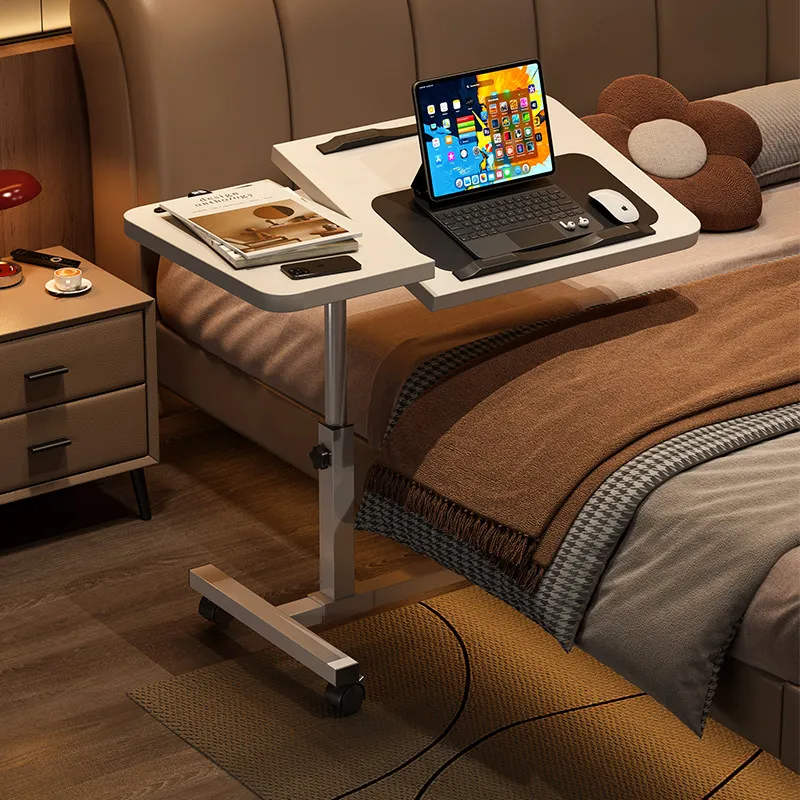 Adjustable Bedside Laptop Table Foldable Mobile Desk for Home Office Study Notebook