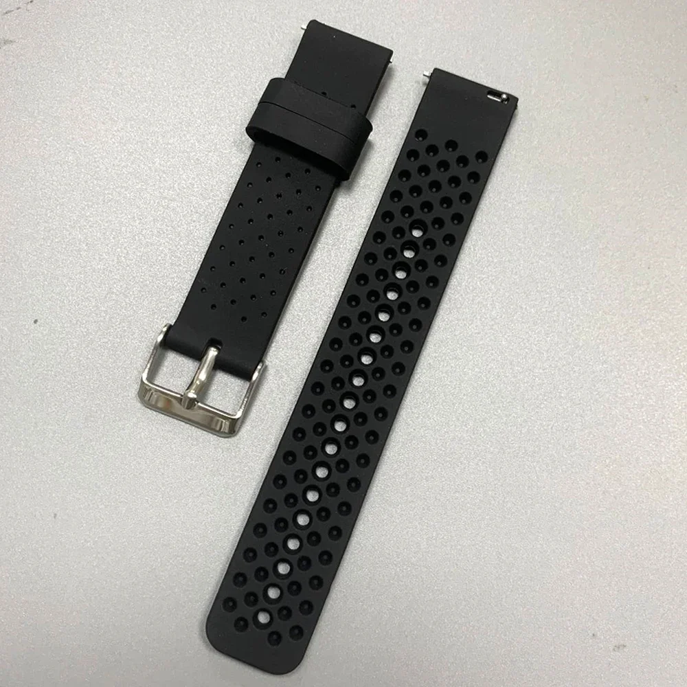 20 مللي متر 22 مللي متر سيليكون حزام ل Garmin Venu sq 2 3 Forerunner 570 265 165 Vivoactive 6 5 العصابات لساعة هواوي 5 كوريا تنفس