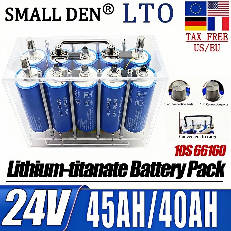 

Литий-титанатный аккумулятор 24 В, 45 Ач, 40 Ач, Yinlong LTO 66160 10C, мощный встроенный балансир 5 А для автомобильных аудиоэлектрических инструментов