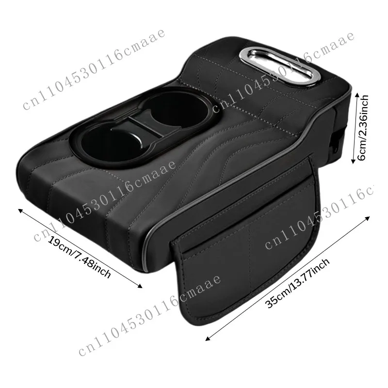 

New Car Center Armrest Box with Side Storage Bag 4-in-1 Car Armrest Height Pad, Suitable for Cars