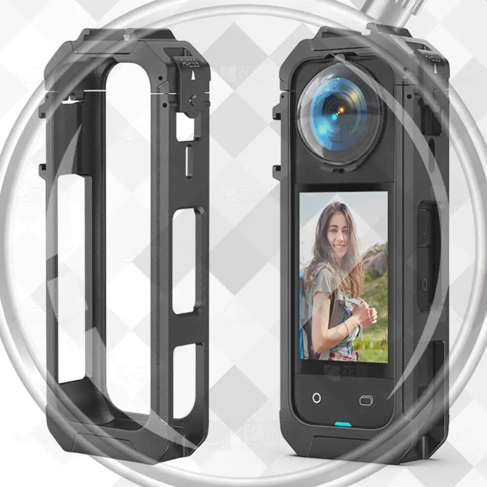 

1/2/3 шт. магнитный быстросъемный кронштейн для экшн-камеры, расширительная рамка, защитная рамка из поликарбоната для камеры Insta360 X5, черный