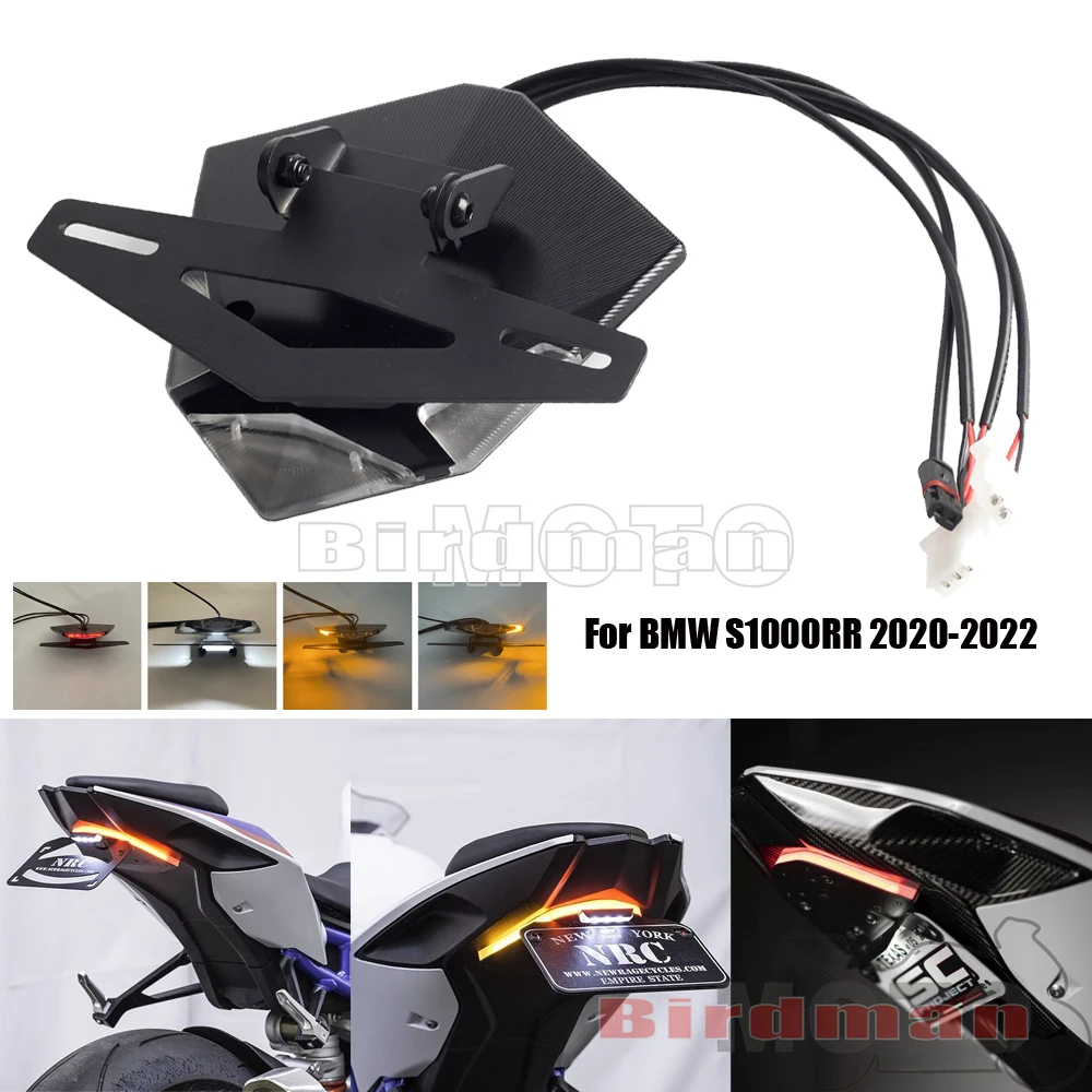 1PCS NRC New Rage Cycles Fender Eliminator Kit License Plate Bracket Rear Tail Tidy For BMW S1000RR S 1000 RR 2020 2021 2022