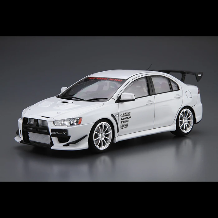 AOSHIMA 1:24 C-West CZ4A Lancer Evolution X `07 06929 Assembled Car Model Limited Edition Static Assembly Model Kit Toy Gift