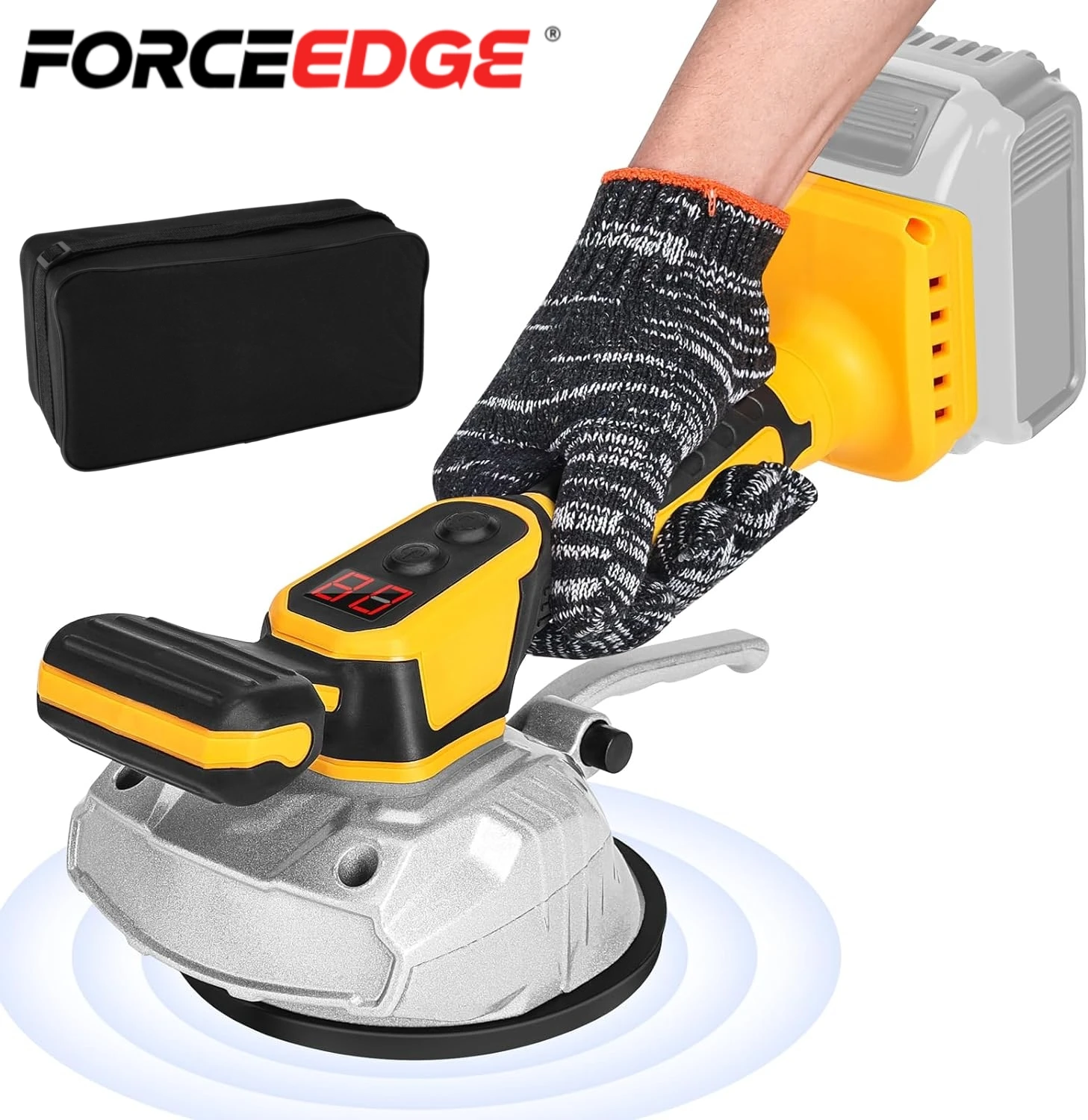 Cordless Tile Installing Machine Vibration Leveling Machine Portable 8 Adjustable Speed Suction Cup Tiler Vibrator for Dewalt20V