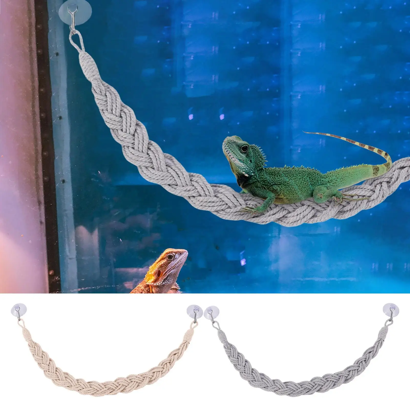 Einsiedlerkrebs Klettern Jute Seil Leiter Reptilien Tank Terrarium Zubehör Eidechse Gecko Klettern Jute Seil Leiter Einsiedlerkrebs Spielzeug