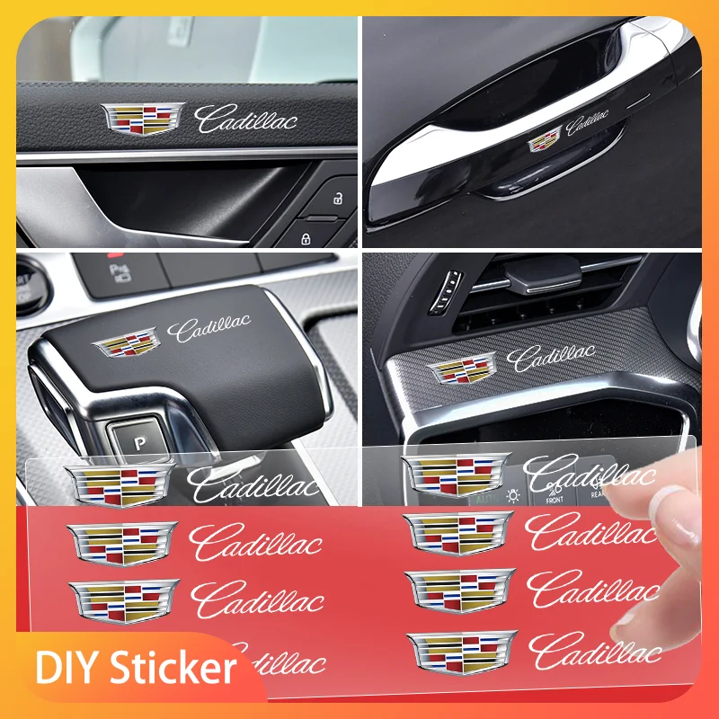 

Car motorcycle Styling 3D Alloy Metal Motorcycle Emblem Badge Sticker For Cadillac CTS STS DTS SRX XLR ATX Escalade Seville
