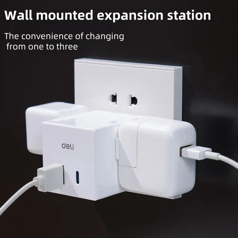 Wireless Cube Socket Usb Socket Multifunctional Household Power Strip Usb Type-C Portable Multiple Safe Protection Outlet