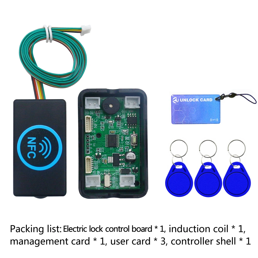 DC3V-15V controllo accessi impronte digitali serratura elettrica scheda di controllo serratura porta serratura elettromagnetica modulo di induzione