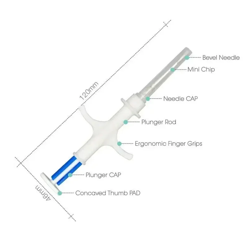 Imagem -05 - Animal Microchips Seringa Seringa Rfid Pet Animal id Injector 134.2khz Iso Fdx-b Chip Seringa 2.12*12 mm