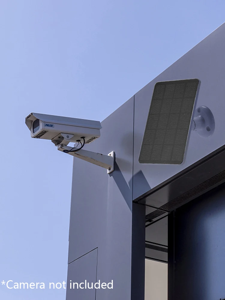 مصدر طاقة خارجي مقاوم للماء ، كاميرا أمان ، شحن بدون توقف ، لوح شمسي أحادي البلورية ، 10 وات