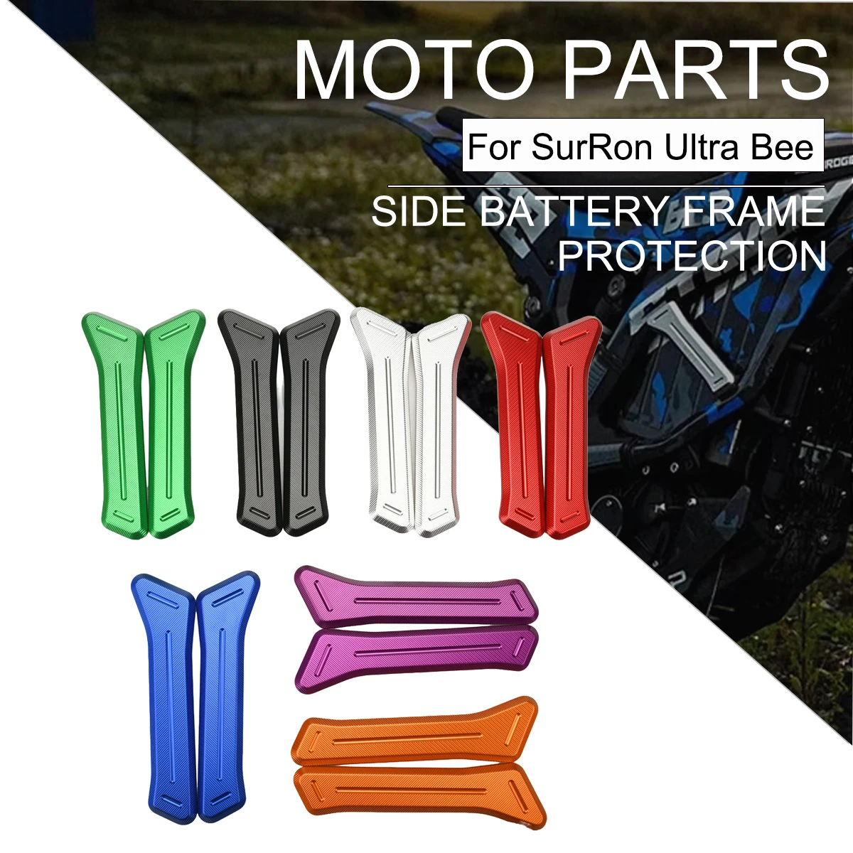 

CNC Aluminum Alloy For SURRON Ultra Bee Left and Right Frame Battery Pack Protection Bracket Motorcycle Parts