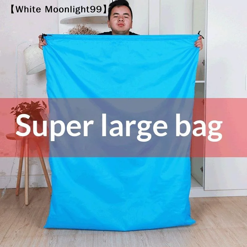 Super Large Capacity Waterproof Storage Bags With Drawstring Sturdy Home Organize Big Size Grocery Dust Bag For Bedding Clothes