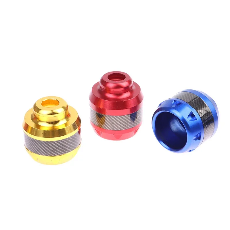 2PCs Universal Motorcycle Falling Protectors Carbon Fiber Motorbike Wheel Tire Crash Safety Falling Protection Wheel Tyre Slider