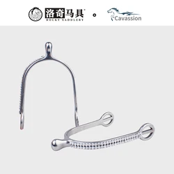 Cavassion Equestrian Spur Riding Horse Spur Diamond Beautiful Rider Spur Schooling Horse With Spur Straps8110069