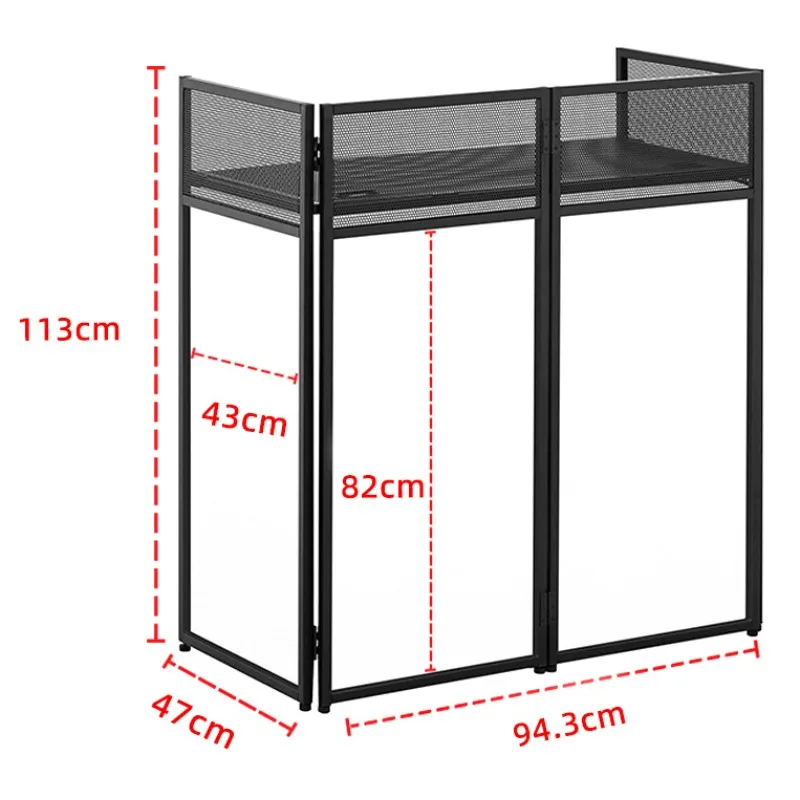 New Nightclub Movable DJ Console Bar Luminous DJ Console LED Mixing Console Foldable DJ Table view 5