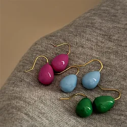 Dripping Oil Water Drops Earrings for Women Fashion Exquisite Design Korean Drop Earring Simple High Quality Jewelry