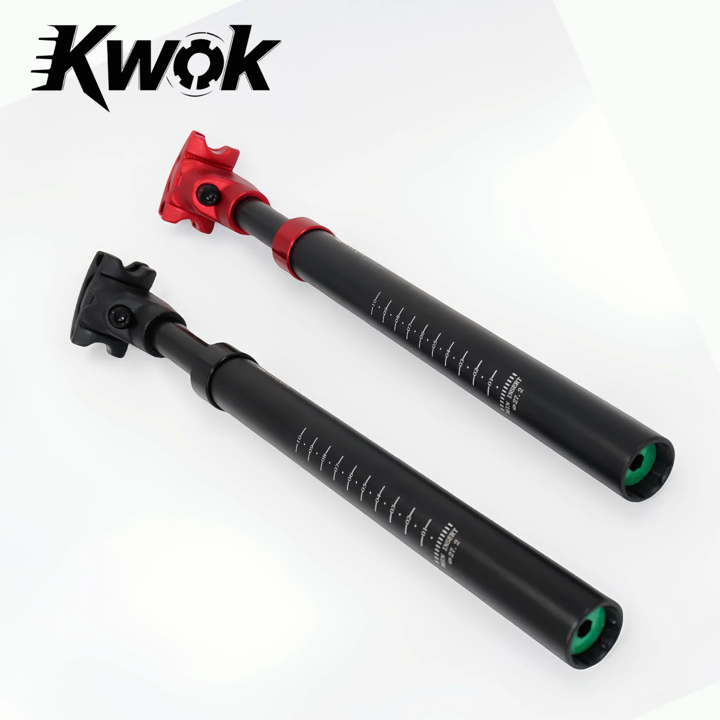 

Kwok Bicycle Seatpost Shock Absorber 27.2/30.9/31.6mm Mountain Road MTB Bike Seat Post Suspension Dropper Post Seat Tube 350mm
