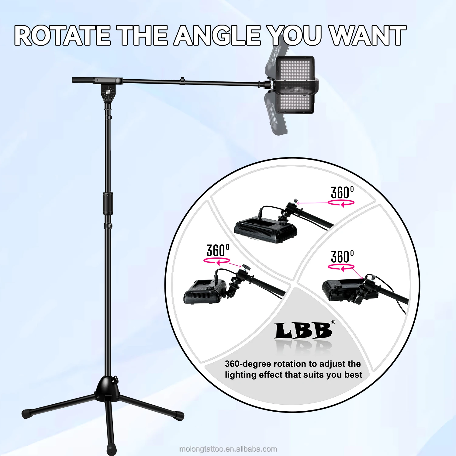 

Adjustable Height Angle Tattoo LED Lamp Polarized Glasses Remove Reflective Kit Equipment LBB Tattoo Light-Proof Work Light