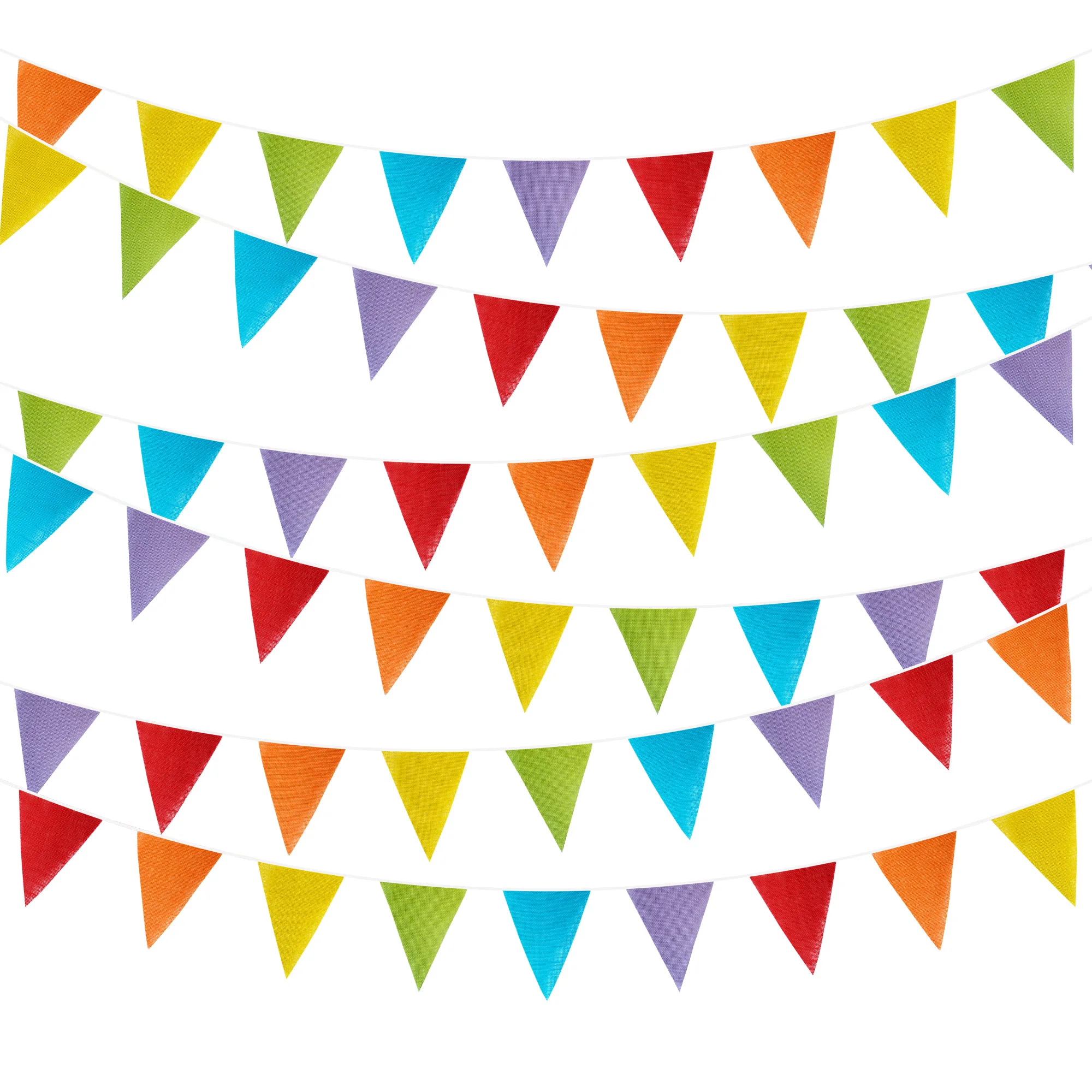 5M 16,4Ft 18 Wimpelketten aus Jute für Hochzeits- und Partydekoration, Vintage-Foto-Requisiten, Banner, Heim-, Babyparty- und Karnevalsgirlande – Detail 6
