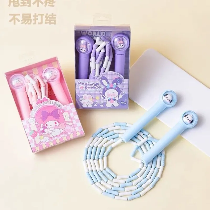 

Kawaii Cute Sanrio Pochacco My Melody Boxed Bamboo Joint Jump Rope Adjustable Pupil At Home Fitness Movement Articles for Use