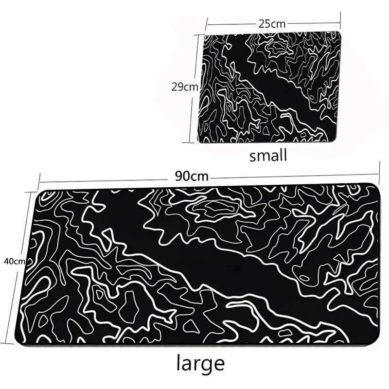 لوحة ماوس لخطوط التضاريس الفوضى كبيرة الحجم للرياضات الإلكترونية XXL لوحة مفاتيح الألعاب حصيرة مكتبية ملحقات الكمبيوتر الطرفية لوحة ماوس