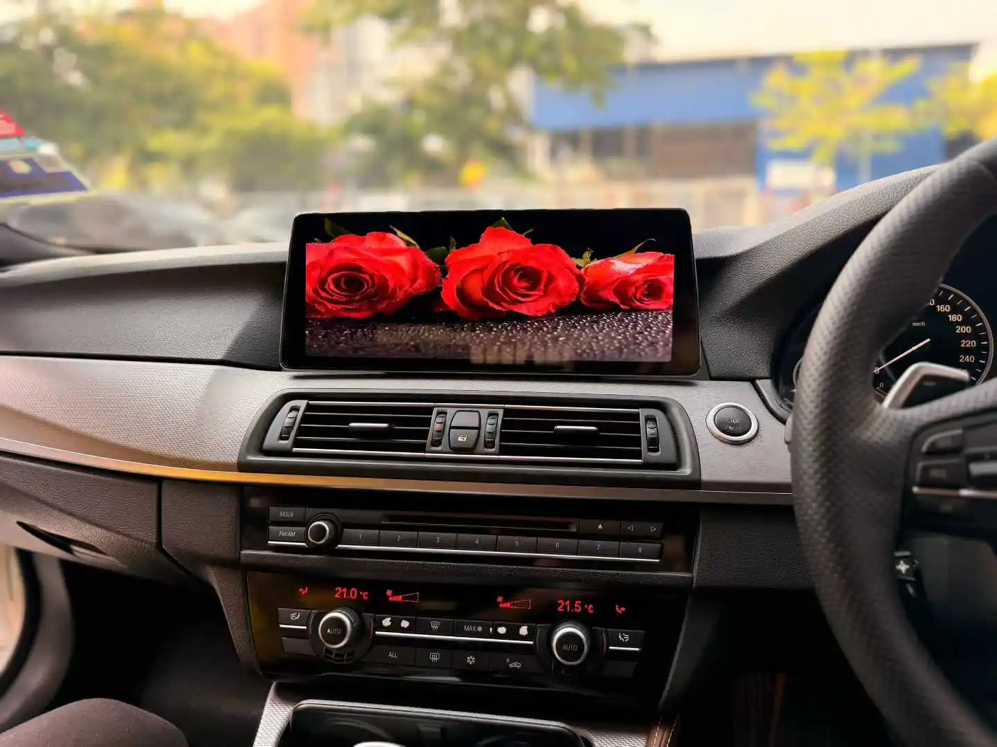 12.8 "راديو السيارة الاندورويد لسيارات BMW 5 Series F10 2010-2017 Carplay Hicar ID9 ستيريو الوسائط المتعددة الملاحة GPS مسجل شرائط Headunit