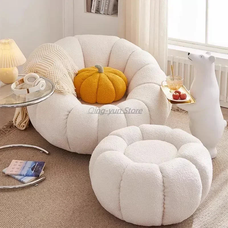 Lounge White Bean Bag Sofa Lazy Comfortable Italian Style Simple Bean Bag Sofas Single Funda Puf De Asiento Furniture Modern