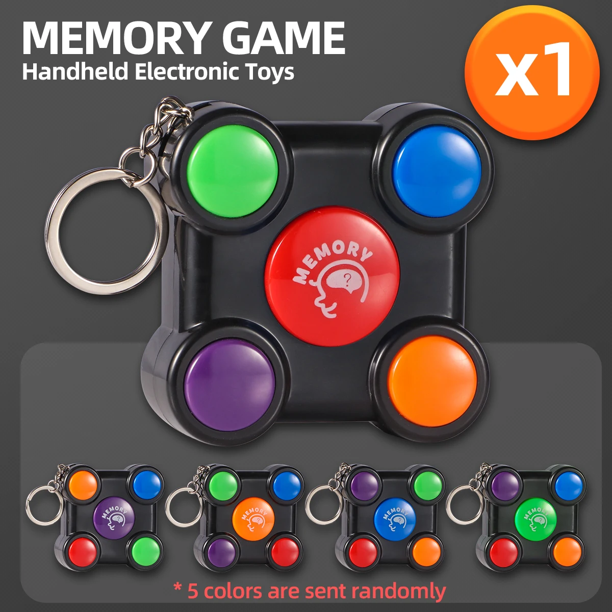 Creative puzzle mini memory game console toy - color box packaging