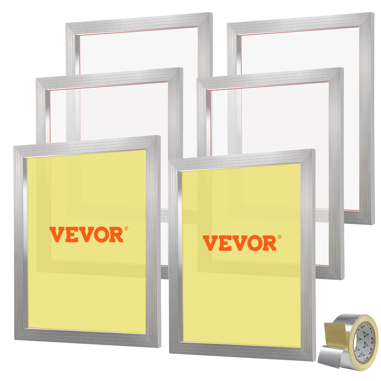 VEVOR Screen Printing Kit Aluminum Silk Screen Printing Frames 20x24inch Silk Screen Printing Frame for T-shirts DIY Printing