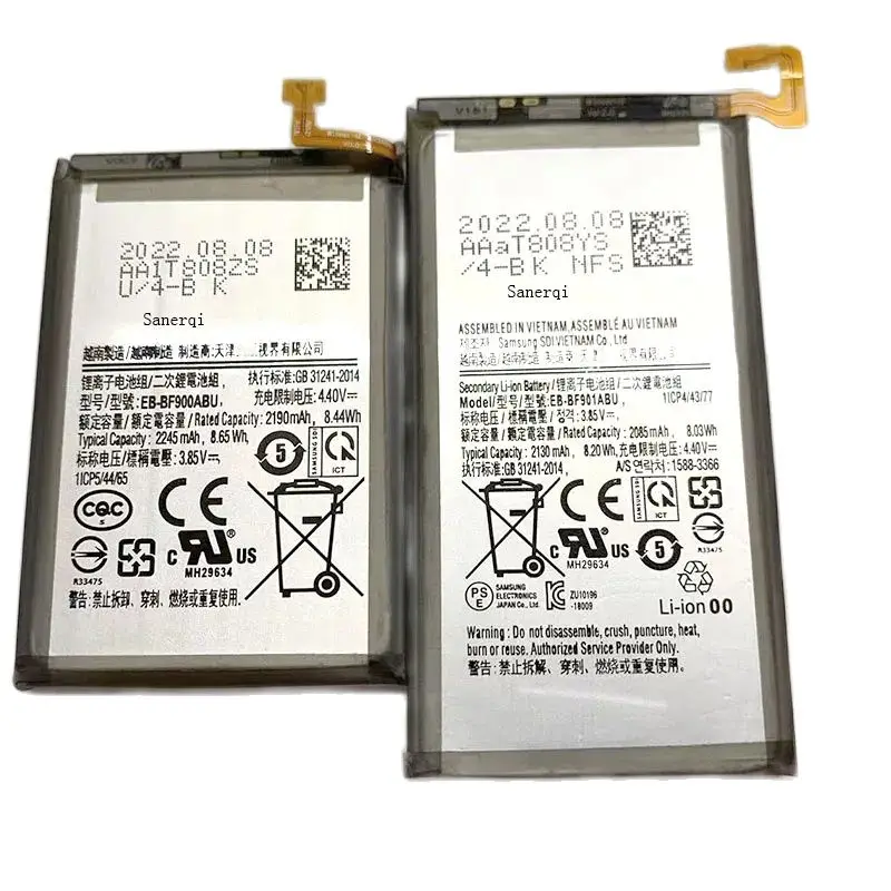 3.85V EB-BF901ABU EB-BF907ABA Battery For Samsung Fold SM-F907 EB-BSM-F907ABA GH82- 21209A W2020 Mobile Phone