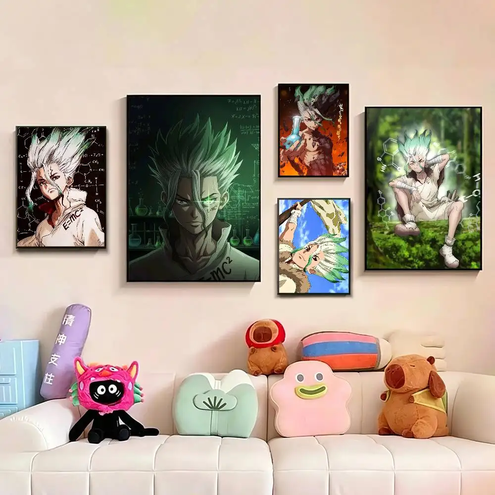 

D-Dr S-Stone A-Anime Poster Picture Canvas Painting Wall Art Home Decoration Print For Living Room Decor