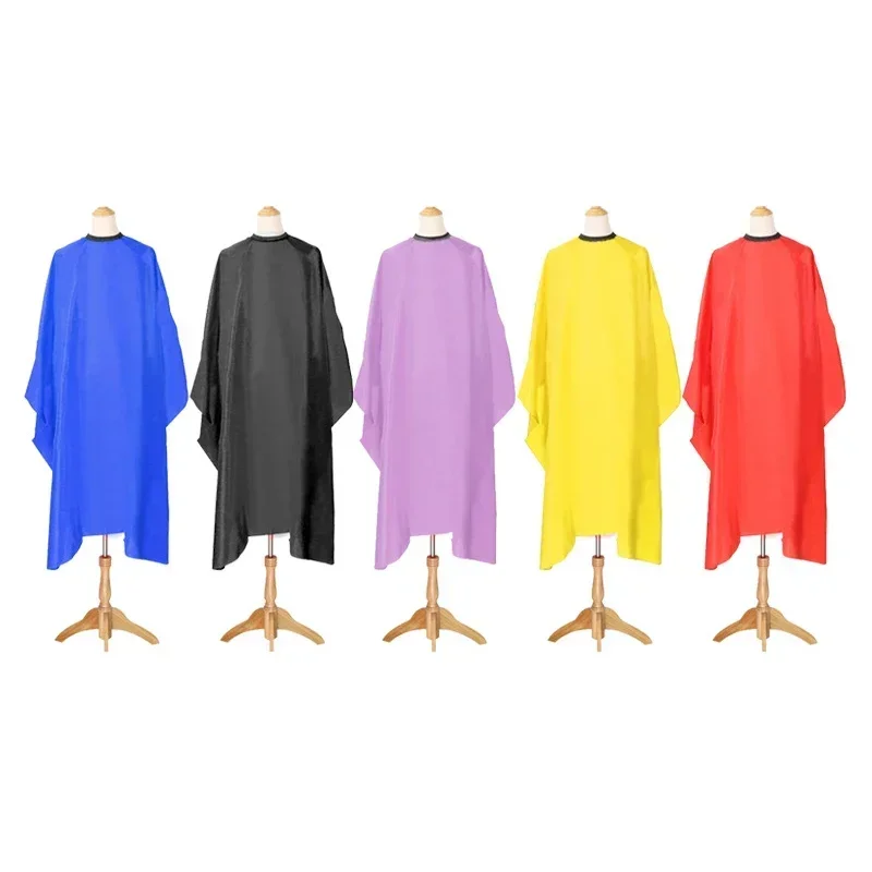 Professional Hairstylist Salon Hairdressing Wrap Black Cloak Waterproof Material Anti Fragmentation Hair Protection Cover