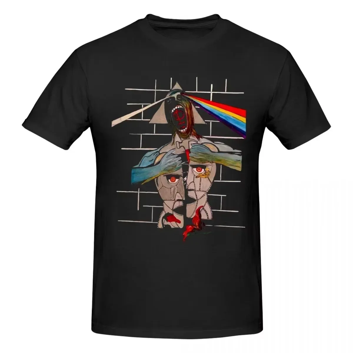 Sommer 2026 Bestseller Pink Floyd, Die Legendäre Britische Rockband, Themenbezogenes Outdoor Casual Trendiges Herren-Kurzarm-T-Shirt – Detail 4