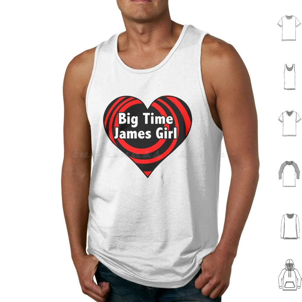 Camisetas sin mangas Big Time James Girl Heart con estampado de algodón Big Time Rush Btr Meme Rush Band Gustavo Big Logan Boy Band Gustavo