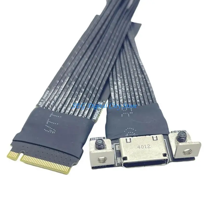 

U75B PCIe4.0 Oculink SFF 8611 M.2 to Oculink 4i Servers Super Speed Cable Data Extension Cable Adapter Cable PCIe4.0 Gen4