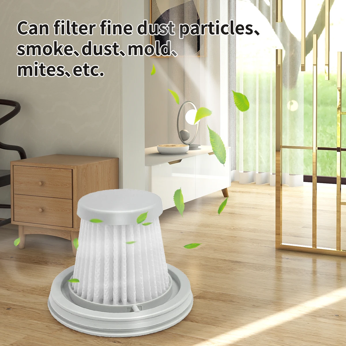 Filtro HEPA para Xiaomi Mijia Handy Home Car Mini aspiradora inalámbrica, piezas de accesorios de repuesto lavables, 1/2 Uds.