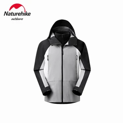 Naturehike Men Outdoor kurtki turystyczne wodoodporny wiatrówka z kapturem płaszcz kempingowy wiatroszczelne sportowe kurtki zimowe Anorak