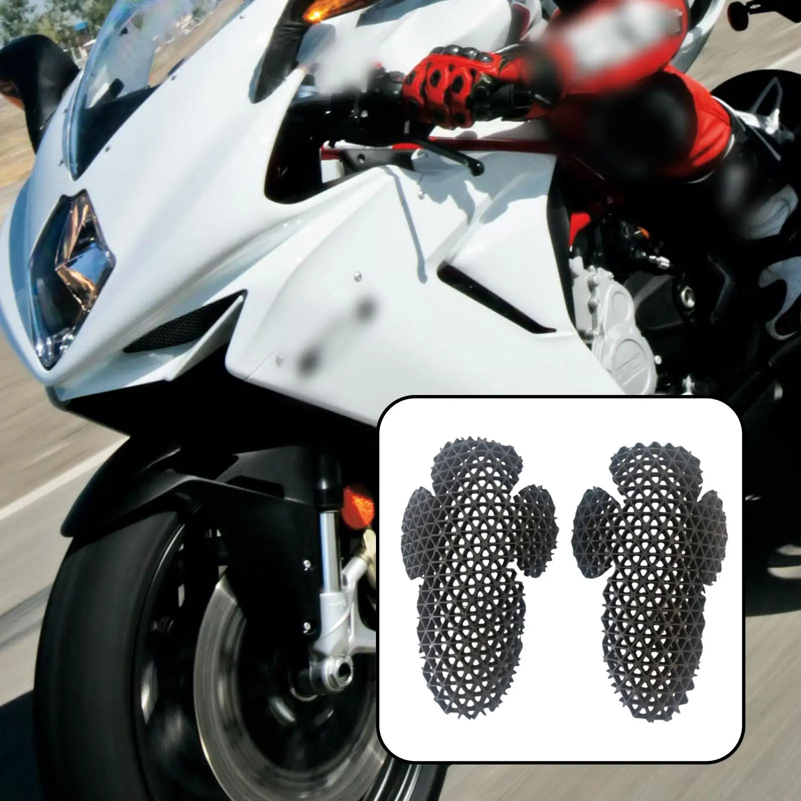 Breathable EVA Elbow Protector Pads Shock Absorption Inserts for Adult Motorcycle Cycling Bike Accessories