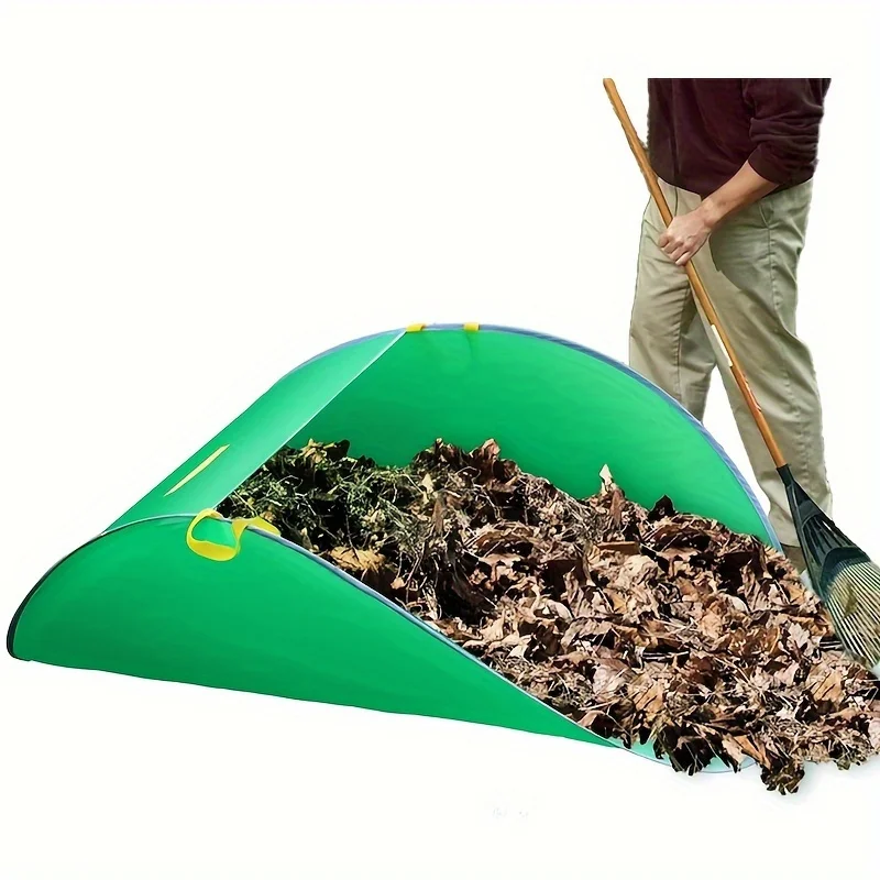 1 Pack, Outdoor Gardening Foldable Reusable Leaf Collector Pop-up Dustpan Garden Leaf Bag, Outdoor Camping Foldable