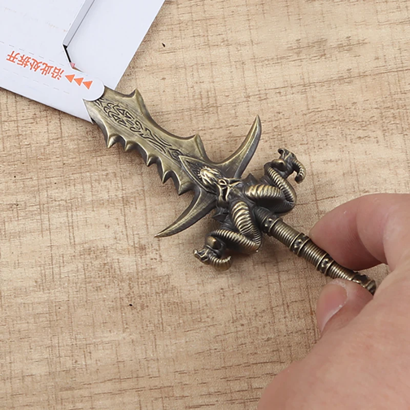 1PCS Goat Sword Zinc Alloy Letter Opener Mini Portalble Utility Knife Cutter Envelope Opener Mail Knife School Office Supplies - view 5