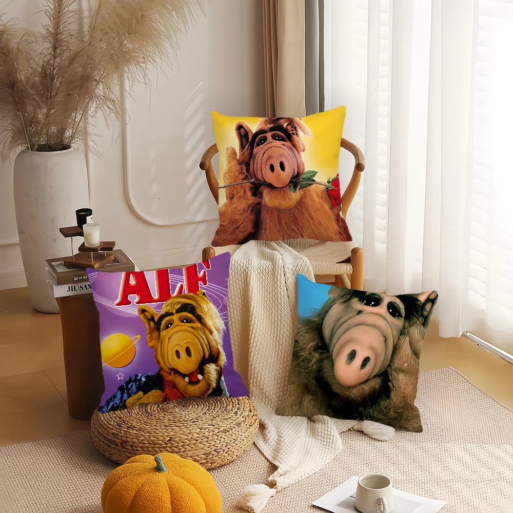 TV Series Alf funny Pillow Case Office Cushions Suitable For Sofa Car Bedroom Decorative Cushion Cover
