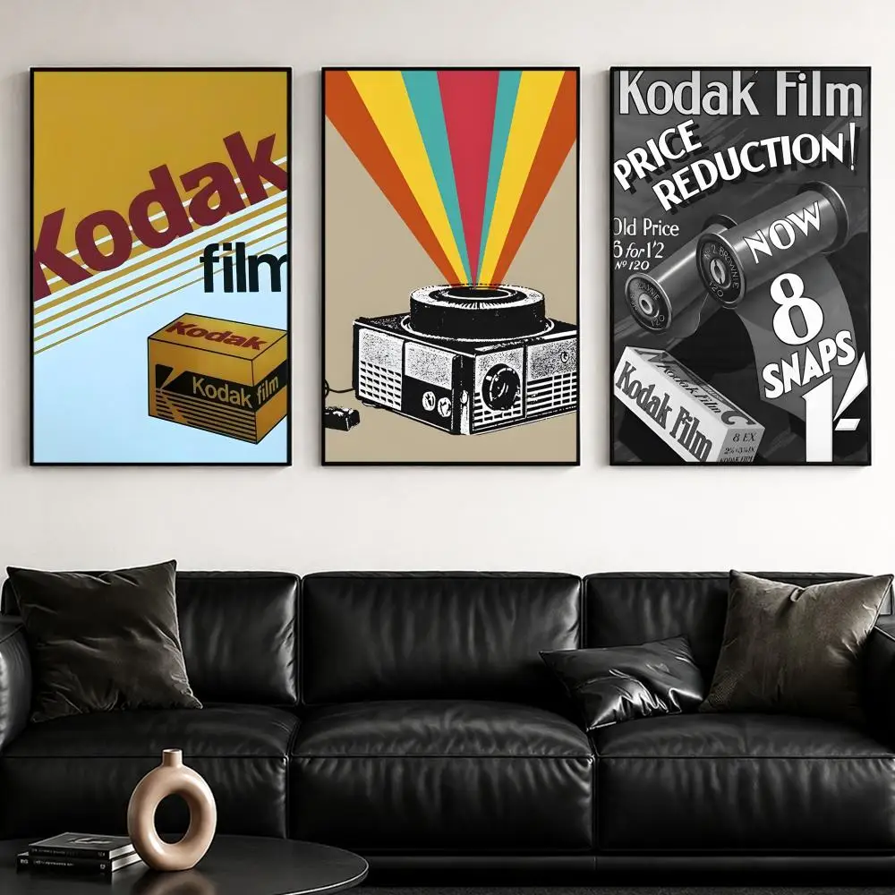 Retro K-KodakS Poster Self-Adhesive Stylish Art Print Poster Wall Home Decor