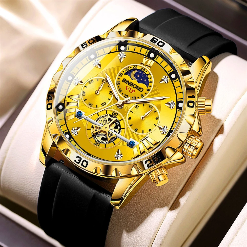

2025 New Men's Watch Night Light Waterproof Sports Watch Fashion Trend Quartz Men's Watch High end Luxury Men's Watch Men's Gift