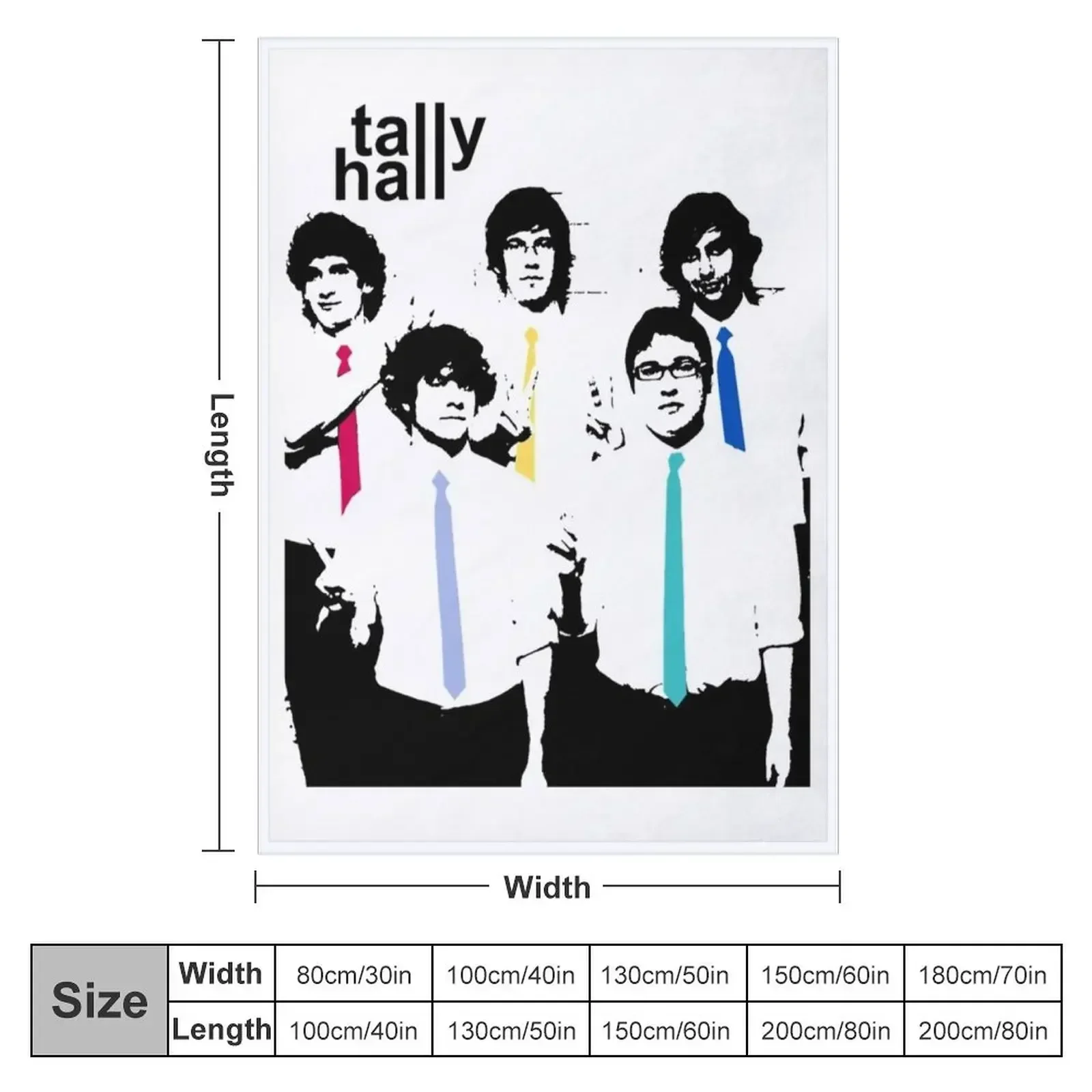 Tally Hall Shirt Throw Blanket Extra Large Throw warm winter Vintage Luxury Thicken Hairys anime Blankets