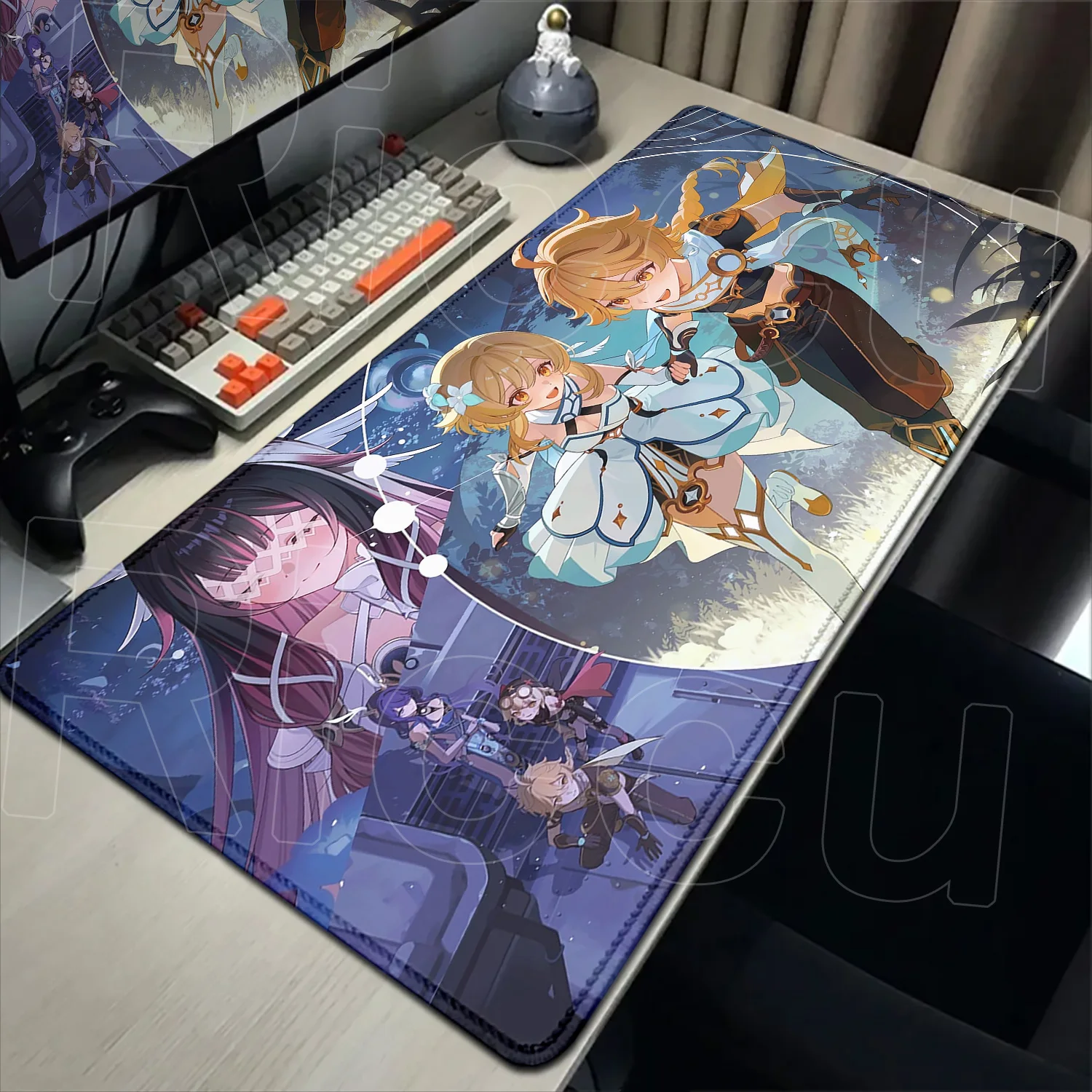 Columbina Genshin Impact Xxl HD Sexy Anime Girl Mouse Pad Hentai Mousepad E-Sports Desk Mat PC Large Playmat Cute Girl Mouse Mat