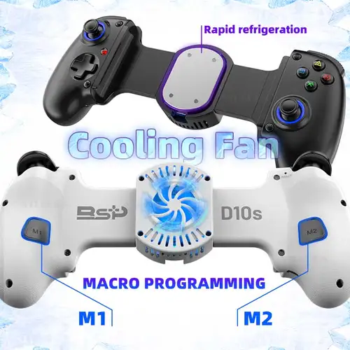 Mando inalámbrico D10/D10S para tableta, Gamepad para Android/IOS/Switch/PS3/PS4, Joystick de estiramiento con M1M2