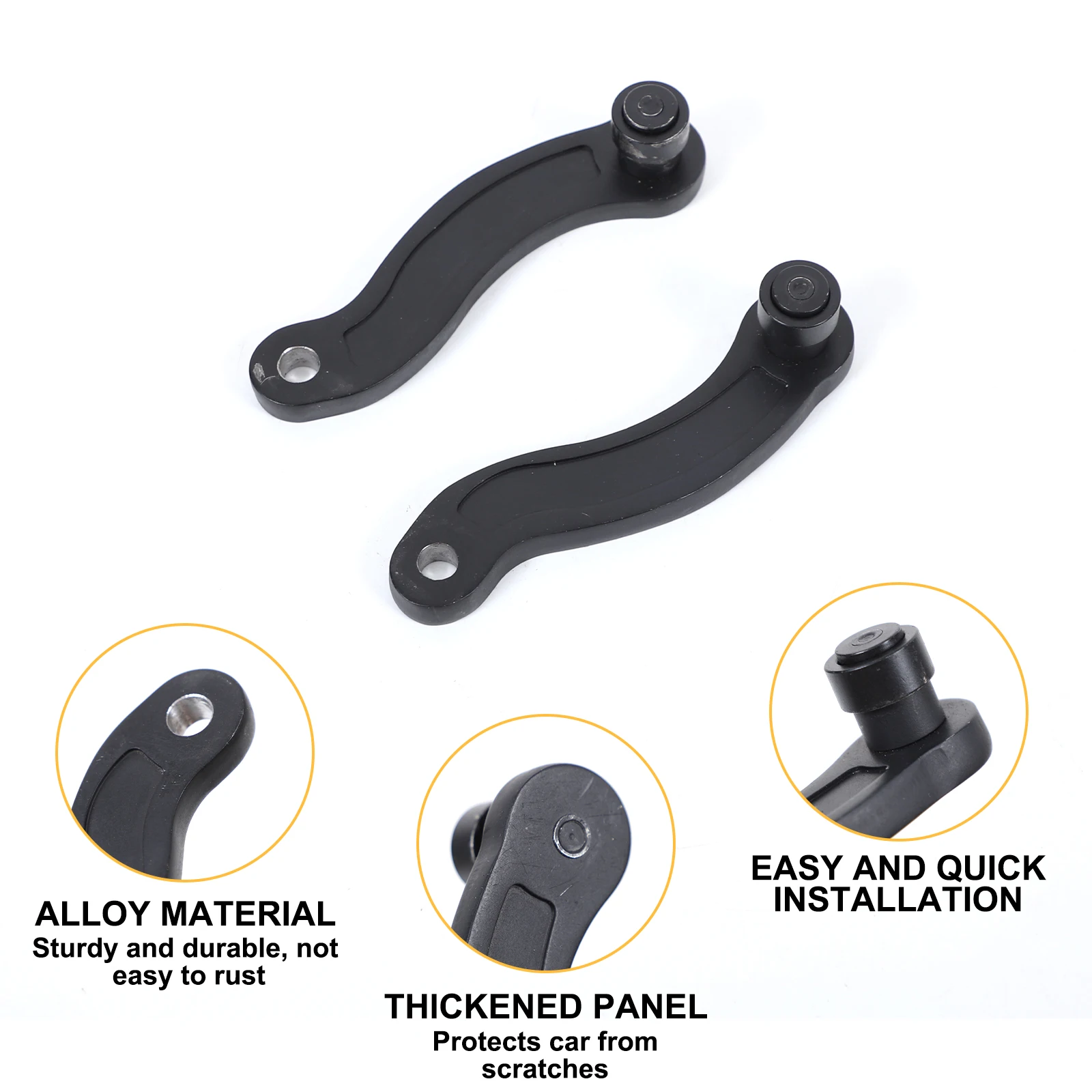 For Land Rover Defender 90 110 130 2004-2018 Carbon Steel Black Car Front Door Hinge Replacement Parts Car Accessories