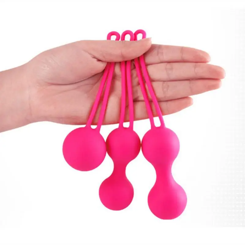 3Pcs Pelvic Floor Muscle Trainer Silicone Pelvic Floor Exercise Weights Massage Ball Pelvic Muscle Exerciser Pelvic Floor